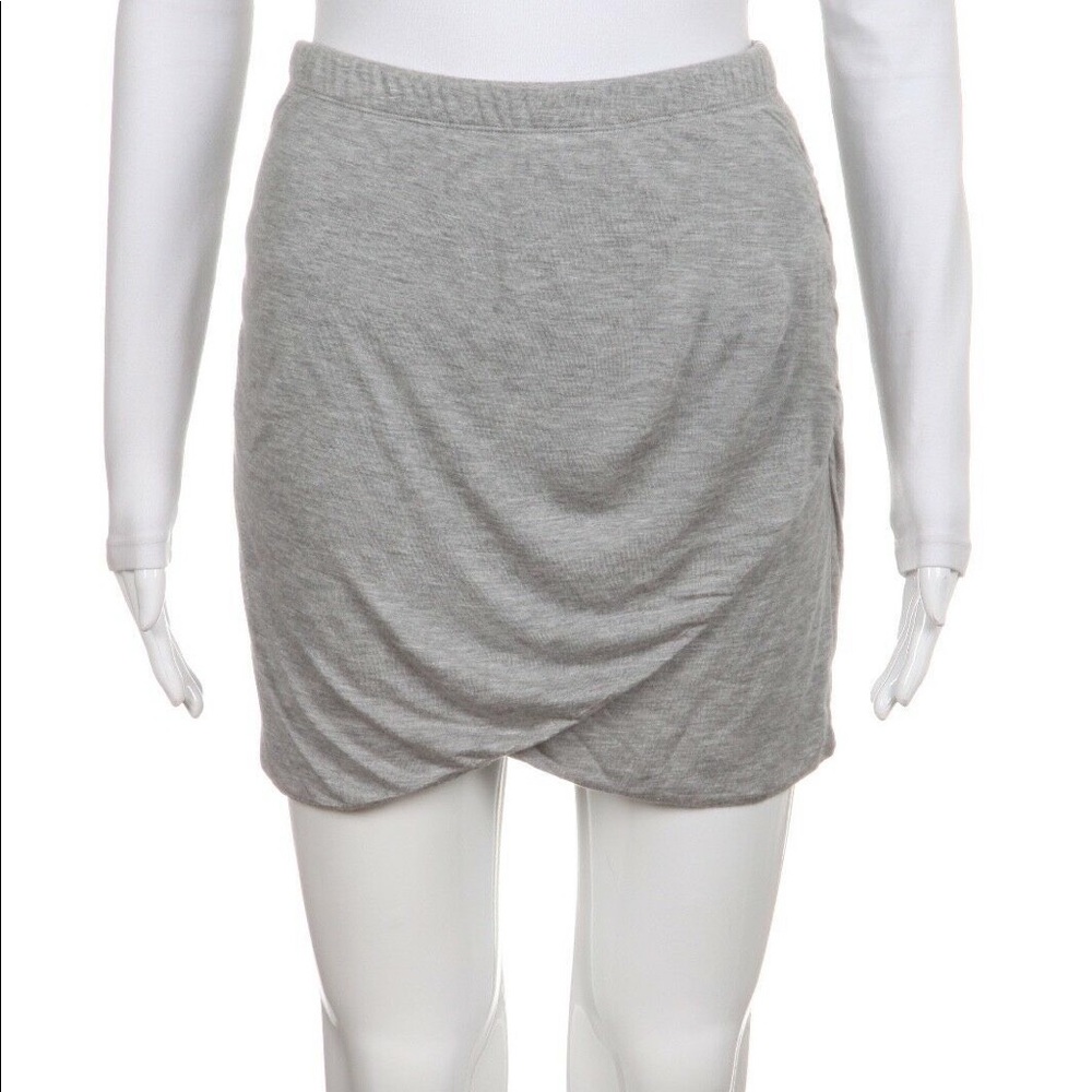 Zara ruched Jersey mini skirt